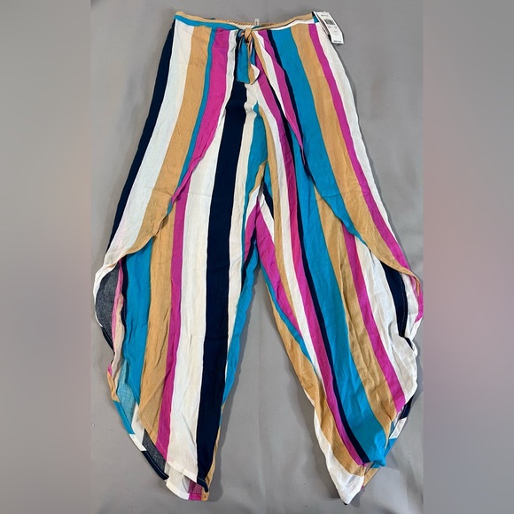 Raisins Other - $50 Raisins Women’s Multicolor Striped Cover-Up Pants Swimsuit‎ Size Medium NWT